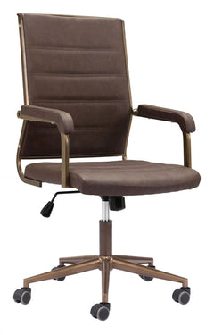 Zuo Modern Auction Office Chair Vintage Black | Espresso