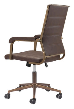 Zuo Modern Auction Office Chair Vintage Black | Espresso