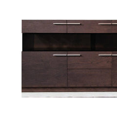 Benzara 59 Inch Modern Wood 7 Drawer Buffet Console Cabinet, Oak Brown BM273083